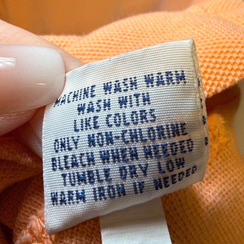 Polo Ralph Lauren Mens Custom Fit Short Sleeve Mesh Polo Shirt Orange Size M - Picture 11 of 11